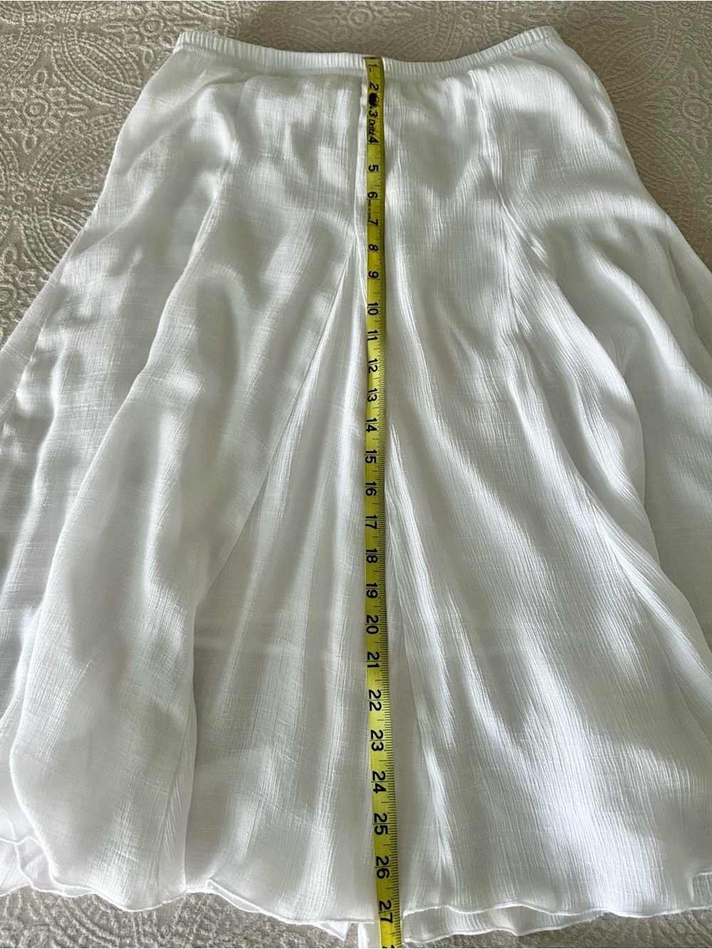 Ladies Zac And Rachel White Midi Aline Skirt Medium - Picture 8 of 9